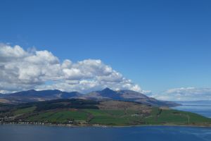 Arran from Holy Isle (credit CM)